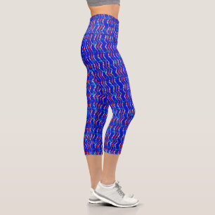 Red, White, And Blue Dazzling Leggings