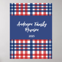 Red, White and Blue Family Reunion Magnet