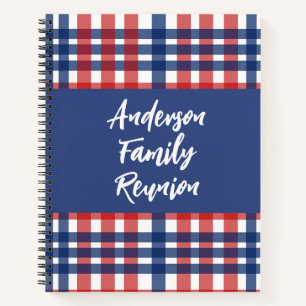 Red, White and Blue Family Reunion Notebook