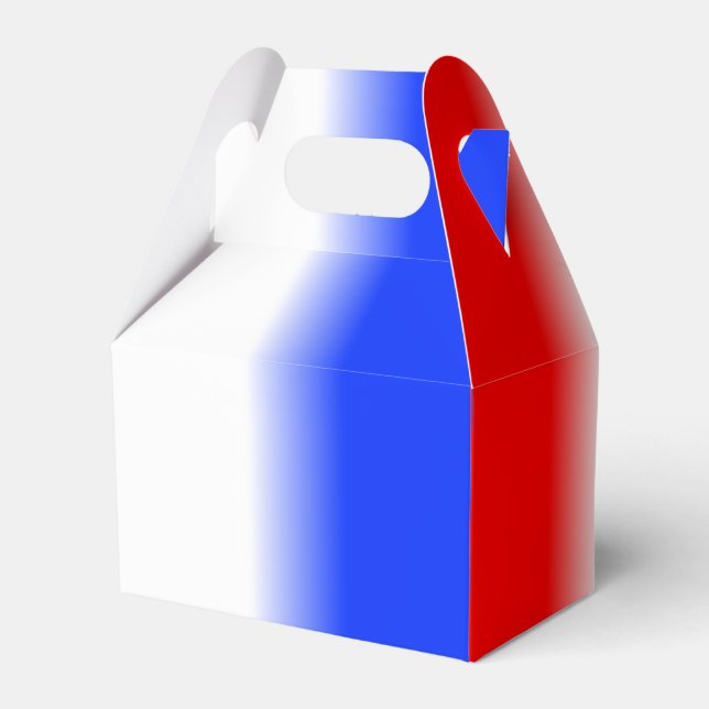 Red White and Blue Favour Box (Front Side)