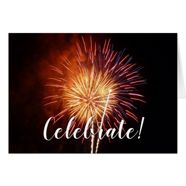 Red, White and Blue Fireworks I Patriotic (Front Horizontal)