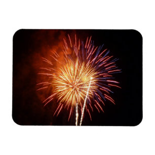 Red, White and Blue Fireworks I Patriotic Magnet
