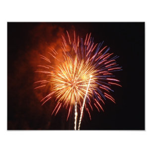 Red, White and Blue Fireworks I Patriotic Photo Print