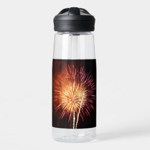 Red, White and Blue Fireworks I Patriotic Water Bottle