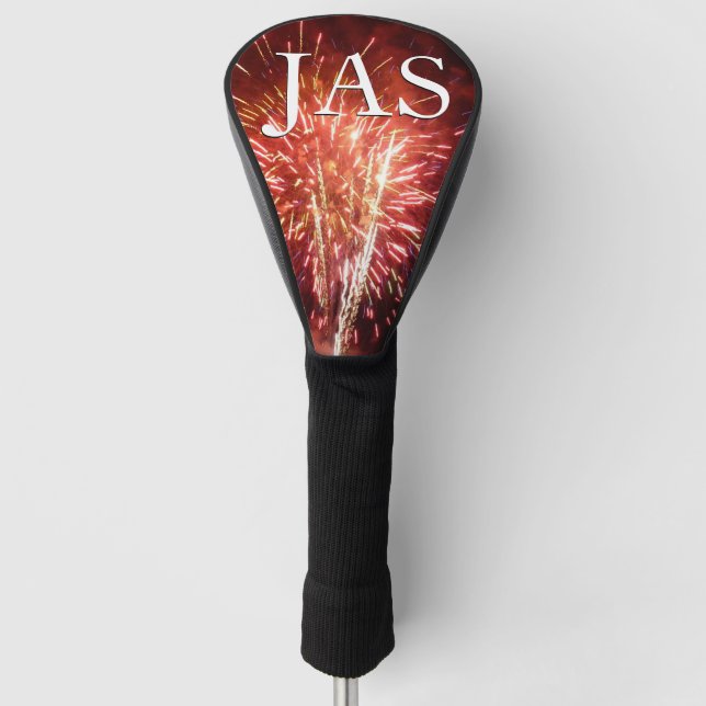Red, White and Blue Fireworks II Patriotic Golf Head Cover (Front)