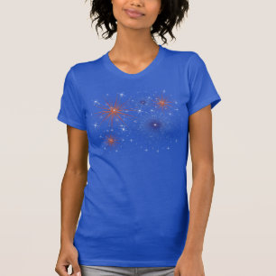 Red White and Blue Fireworks T-shirt