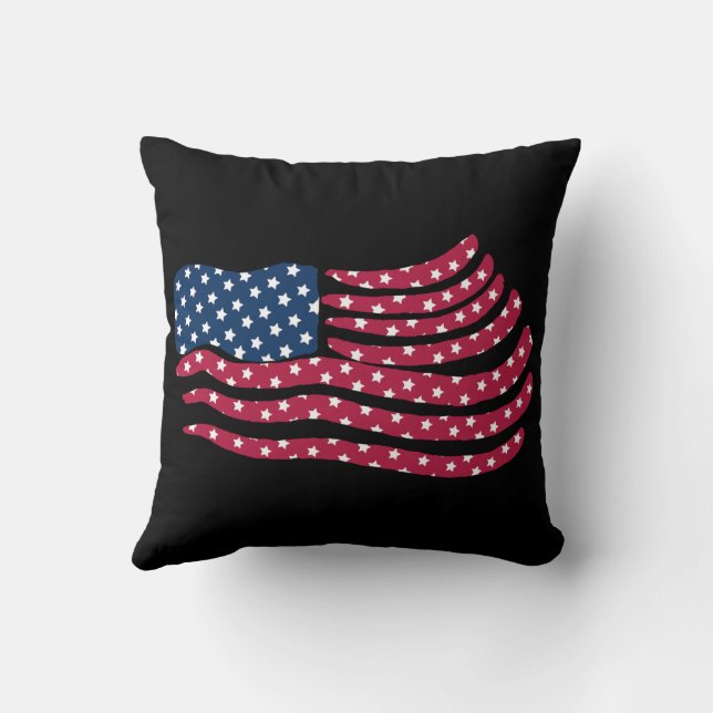 Red White And Blue Flag Design  Cushion (Back)