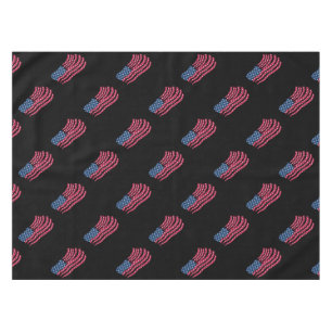 Red White And Blue Flag Design Tablecloth