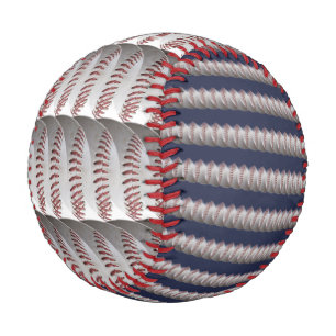 Red White and Blue Graphics Art Baseball