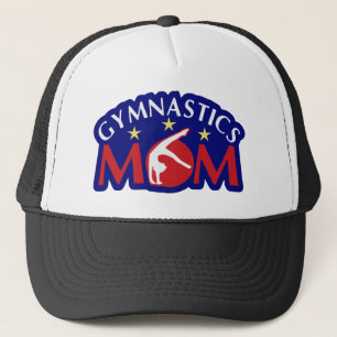 Red White and Blue Gymnastics Mum Trucker Hat