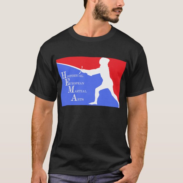 Red White and Blue Hema Logo T-Shirt (Front)