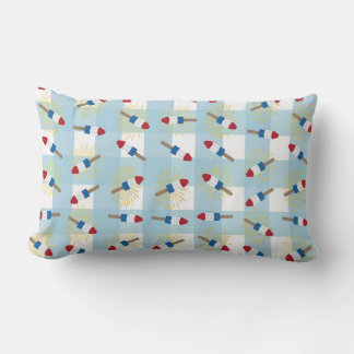 Red, White and Blue Ice Pop Lumbar Pillow