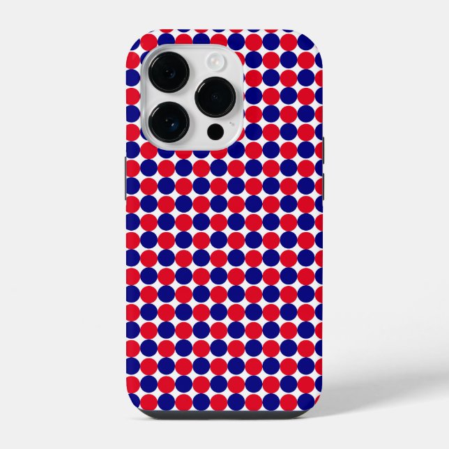 Red, White and Blue iPhone Case (Back)