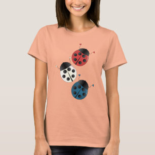 Red White and Blue Ladybugs T-Shirt