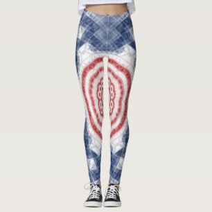 red white and blue leggings