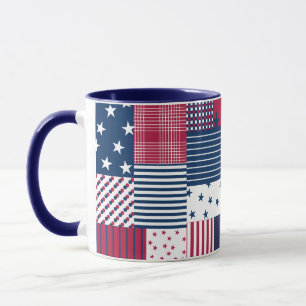 Red, White and Blue Mug