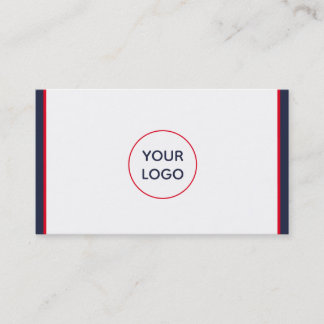 Red White and Blue Nautical Custom Business Card