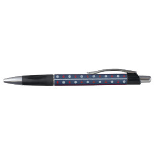 Red White And Blue Ocean Pattern