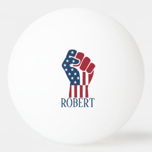 Red White and Blue Patriotic Ping Pong Ball