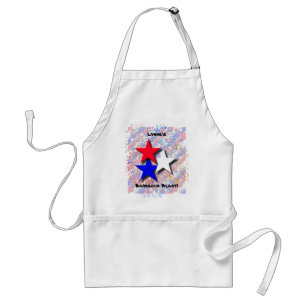 Red, White and Blue Personalised Barbecue Apron