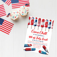 Red White and Blue Popsicle Come Chill 4th of July
