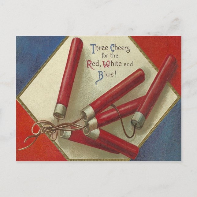 Red, White and Blue Postcard (Front)