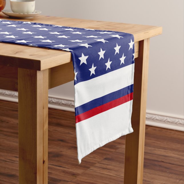 Red White And Blue  Short Table Runner (In Situ)