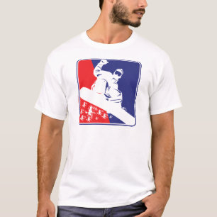 Red-White-and-Blue-Snow-Boa T-Shirt