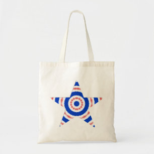 Red White and Blue Star Tote