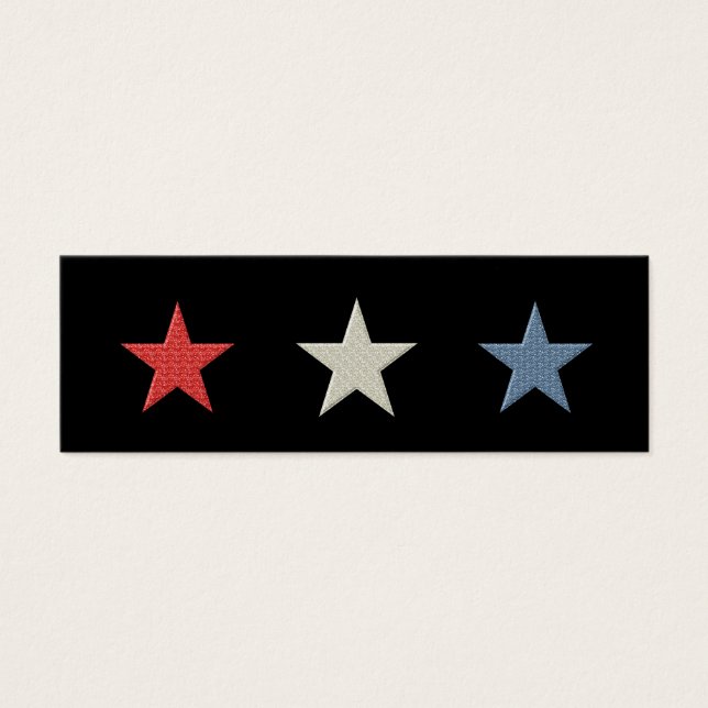 Red White and Blue Stars Bookmark (Front)