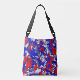 Red White and Blue Stars Crossbody Bag