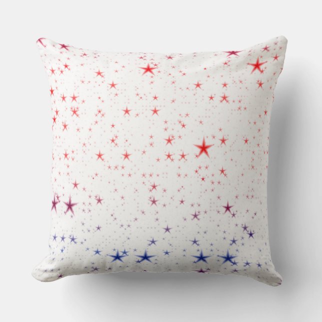 Red, White and Blue Stars Cushion (Front)