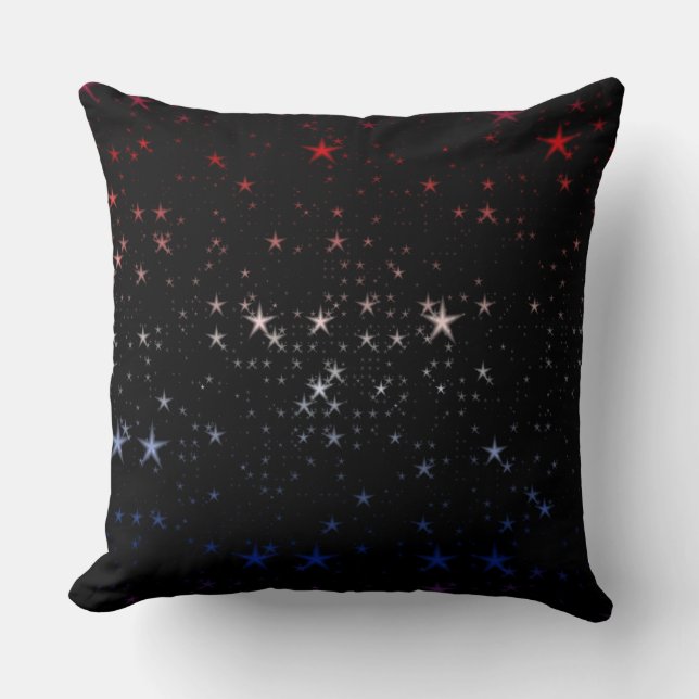Red, White and Blue Stars Cushion (Front)