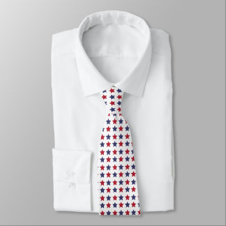Red White And Blue Stars Tie