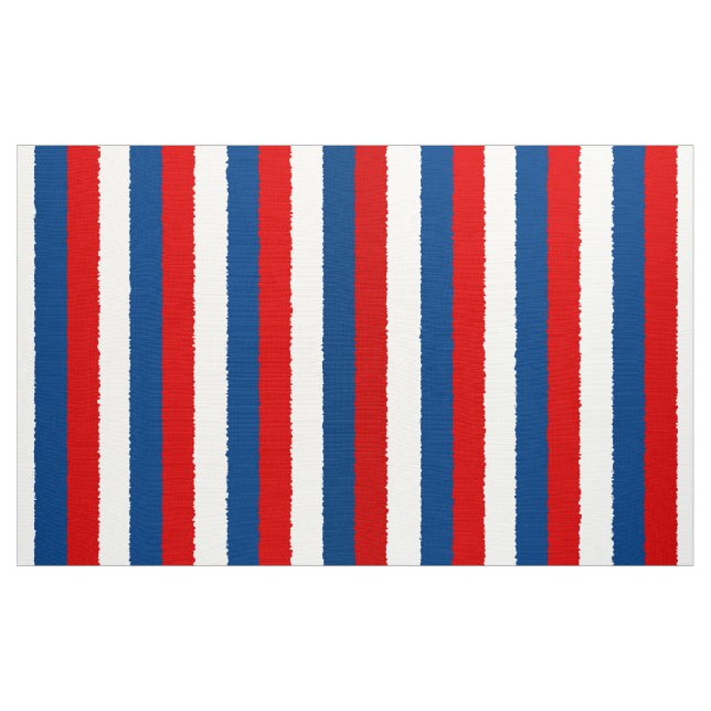 Red, White and Blue Stripe Fabric (Yard)
