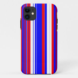 red white and blue stripes Case-Mate iPhone case