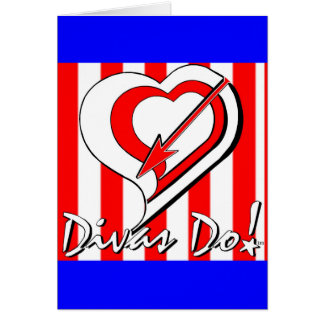 Red, White and Blue Stripes with Heart Divas Do!tm