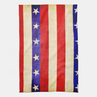 Red, White and Blue Tea Towel