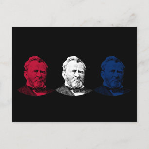 Red, White, and Blue -- U.S. Grant Postcard