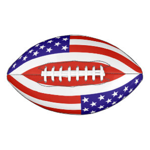Red,White and Blue USA Flag Football