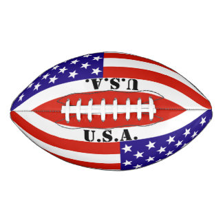Red,White and Blue USA Flag Football