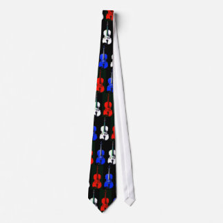Red, White and Blue Violin Tie - Customised
