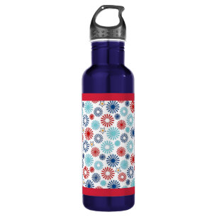 Red White and Blue Water Bottle