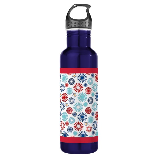 Red White and Blue Water Bottle (Front)