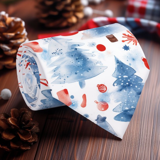 Red, White, and Blue Winter Wonderland Tie (Creator Uploaded)