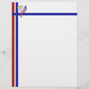 Red White and Blue with Eagle