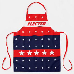 Red White And Blue With Stars Apron