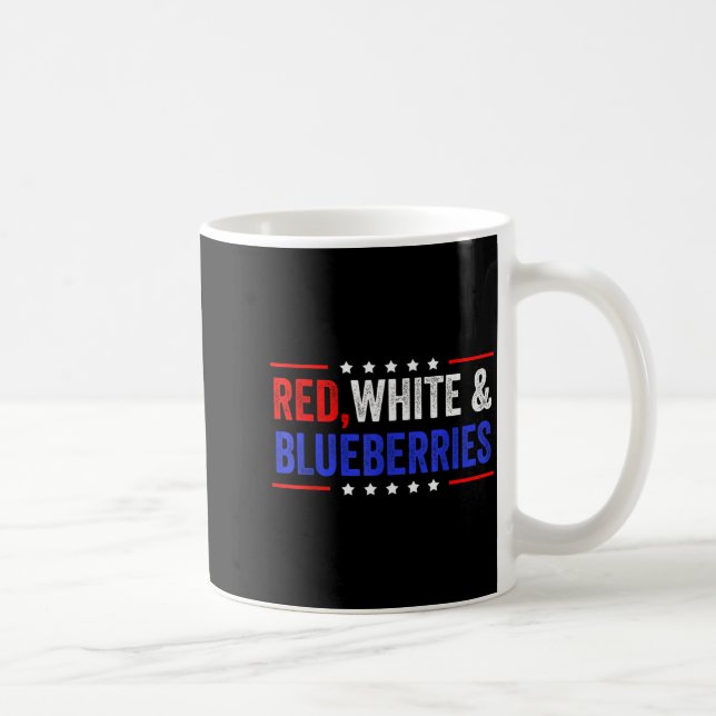 Red, White And Blueberries Patriot Dom 2025  Coffee Mug (Right)