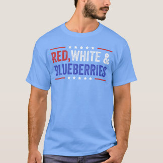Red White and Blueberries Patriot Freedom 2025 boy T-Shirt