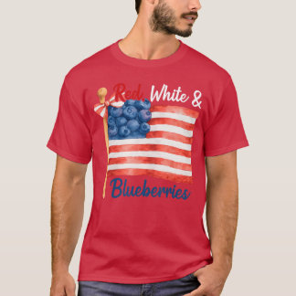 Red White and Blueberries Patriot Freedom American T-Shirt